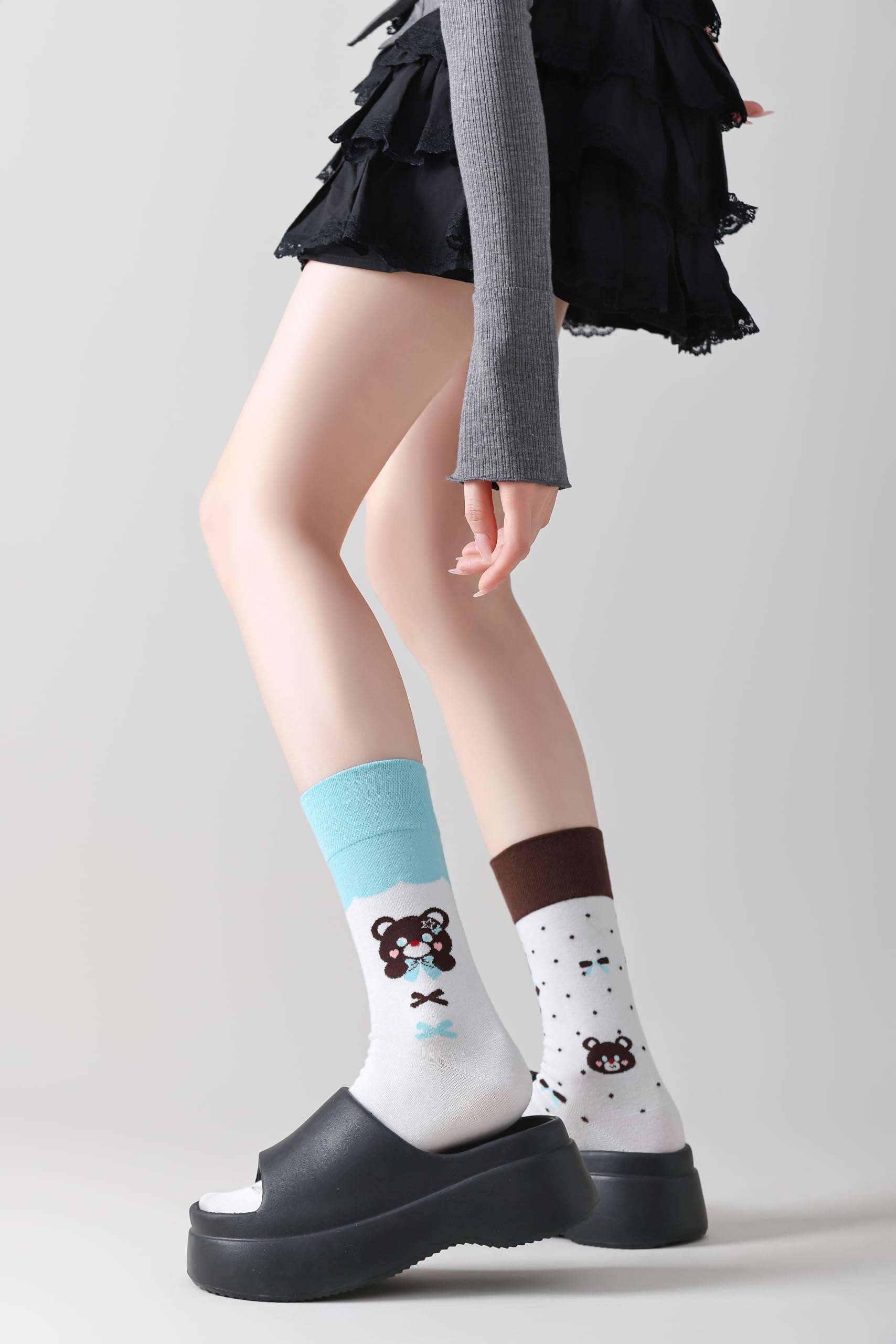 Little Bear in the Raindro Socks